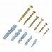 Box of 206pc Assorted Chipboard Screws & Wall Plugs